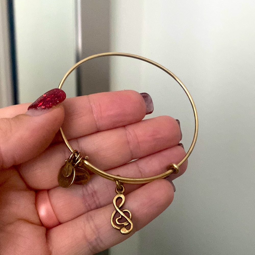 Alex and Ani Music Note Bangle